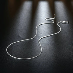 URMYLADY 10pcs Lot 40-75cm 925 Sterling Silver 1MM Snake Chain Necklace for Women Men Fashion Party Wedding Jewelry Gifts