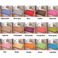 Soft Floor Carpet Non-slip Bathing Room Rug Water Absorption Shaggy Kitchen Rug Door Way Feet Mat Dirt Barrier Cushion Mat Rug