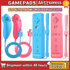 Controller for Nintendo Wii, Wii Remote with Silicone Case and Strap Compatible with Nintendo Wii/Wii U/Wii Mini with Motion