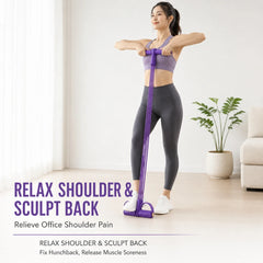 6 Tube Foot Pedal Resistance Band Elastic Pull Rope Abdominal Trainer Home Yoga Slim Leg Arm Back Fitness Workout Equipment