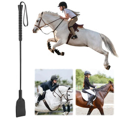 21Inch Equestrian Training Horse Whip with Handle Equestrianism Horse Crop PU Leather for Equestrian Sports