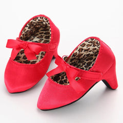 Infant Pre-Walker Shoes 0-18M Baby Girls Princess Bow Shoes Solid Color Fashion Party Walking Footwear
