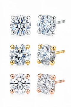 Custom Lab Grown Diamond Ear Stud 9K 14K Gold 0.1ct To1ct VS Clarity D Color Anniversary Engagement Fine Jewelry for Women