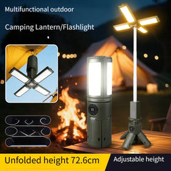 Telescopic Camping Light, Rechargeable Led Multifunctional Lantern, Cordless Dimmable Work Site Lighting, Camping Tent Light, Portable Power Supply (Green) Camping Light