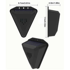 Waterproof Solar bird repeller timed sound and light alarm during the day Protecting crops orchard fish field to repel pigeons