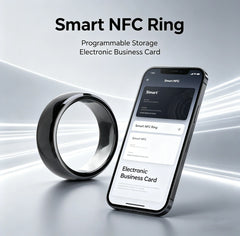 NFC Full Ceramic Smart Ring Compatible with NFC 216 Enabled Phones and Devices Programmable for Bussiness Access control tag