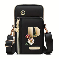 Huaben Letter Z Printed Fashion Casual Messenger Bag Change New Nylon Cloth New Mobile Phone Bag Women's Bag