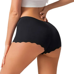 TrowBridge Seamless Leopard Women's Panties Satin Underwear Woman Boxers Breathable Cozy Lingerie Skin-Friendly Female Boyshorts