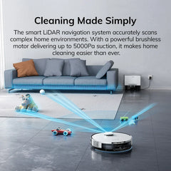 ILIFE A30 PRO 5000Pa Suction, Robot Vacuum and Mop Combo, Self Emptying, 60 Day Capacity, App/Remote, 180 Minute Running Time
