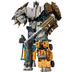 HZX 6 en 1 Devastator Haizhixing juguetes de transformación figura de acción de Anime KO G1 Robot avión vehículo de ingeniería m
