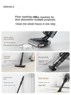 DREAME H20Mix Floor Washing Machine Cleaning, Mopping and Vacuuming Machine Household Appliances Hot Air Quick Drying