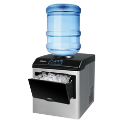 25KG Ice Maker Electric Commercial Ice Cube Maker Small Household Multifunctional Bottled Water Automatic English Panel