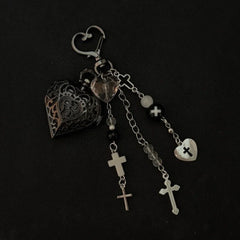Original Hollow Heart Pocket Watch Chain Keychain Design Steampunk Clock Vintage Necklace Pendant Jewelry Watch Men Women Gift
