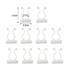 Invisible Plant Support Clips for Climbing Orchid Flower Ties Tomato Vine Plastic Garden Self-Adhesive Wall Fixture Binding Hook