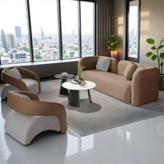 Italian Minimalist Reception Sofa Nordic High-grade Hotel Lobby Beauty Salon Business Negotiation Sofa Office Furniture FYOS
