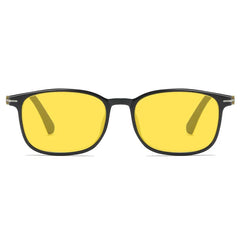 Fashionable Color Blocking Night Vision Blue Light Blocking Glasses Orange or Red Lenses for Computer Gaming Protective Eyewear