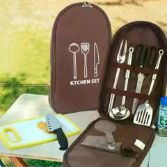 Outdoor Cooking Bag Camping Storage Bag PortableCooking Utensil Organizer Storage Pouch Picnic Bag Utensil Storage Pouch