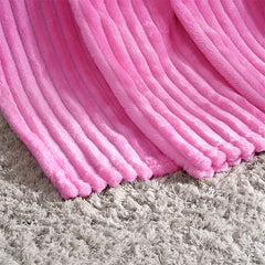 Soft Adult Cover Coral Fleece Blanket On The Sofa Thickened Winter Bed Blanket Warm Stitch Fluffy Bedspread Plaid Sofa Bedroom