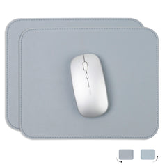 2pack Leather Mouse Pad with Stitched Edge for Laptop Computer PC Personality Desings Office Mouse Mat Pad 20X25CM