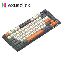 Premium Dual-Modes 2.4G+Bluetooth Keyboard Mouse Combo Rechargeable Keyboard With Display Screen & Knob For PC Computer Tablet