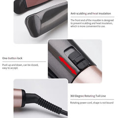 New Hair Straightener Curler 2 in 1 Negative Ion Fast Heating Styling