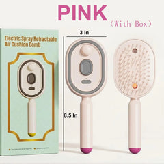 Electric Steaming Hair Straightener Brush Electric Spray Air Cushion