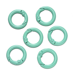 5Pcs Colorful  O Ring Spring Clasp Openable Round Carabiner Keychain Clips Hook Dog Chain DIY Jewelry Buckle Connector