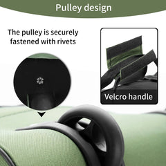 Outdoor Camping Picnic Equipment Storage Box, Tent Supplies Storage Box with Wheels, Large-Capacity Oversized Travel Bag