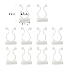 Invisible Plant Support Clips for Climbing Orchid Flower Ties Tomato Vine Plastic Garden Self-Adhesive Wall Fixture Binding Hook