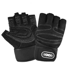 Workout Gloves for Men Women Half Finger Glove with Wrist Wrap for Sport Weight Lifting Training Bicycle Motorcyclist Gym Glove