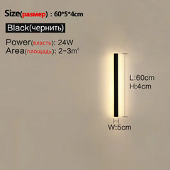 Waterproof Wall Light Outdoor Garden Wall lamps LED Lights Modern Nordic  Living Room TV Background IP65 110/220v Wall washer
