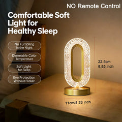 Touch LED Lights Dimmable LED Night Light Remote Control USB Rechargeable Led Table Light 3 Colors Night Lamp For Kids Gift