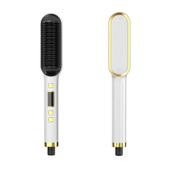 Thermostatic hair straightener Comb 5 temperature settings Straightening brush Quick heat professional hair straightening brush