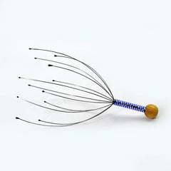 1Pcs Head Relaxing Massager Claw Head SPA Scalp Neck Stress Relief Octopus Massage Release Head Physician Steel Ball Massager