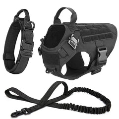 Tactical Vest Pet German Shepherd Golden Retriever Tactical Training Dog Harness and Leash Set For All Breeds Dogs