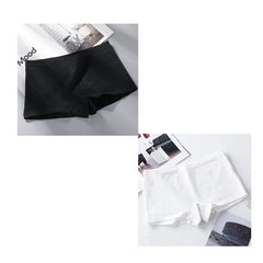 2Pcs Women Solid Cotton Boyshorts Female Soft Big Size Underwear Safety Pants Ladies Briefs Lingerie