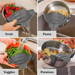 1pc, Strainer, Pot Strainer, Adjustable Clip on Strainer for Pots Pans