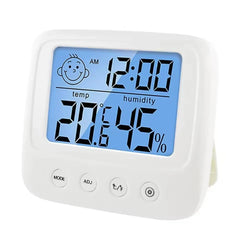 LCD Digital Thermometer Hygrometer Backlight Temperature Indoor Humidity Meter Sensor For Electronic Weather Station Room Baby