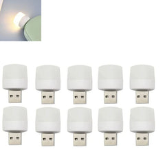 USB Night Light Mini LED Night Light USB Plug Lamp Power Bank Charging USB Book Lights Small Round Reading