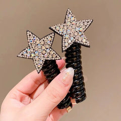 rope adult telephone cable ring Rabbit Cute Hair Ring Large Frosted Adult Hair Tie  head ring Children's telephone hephone Cable