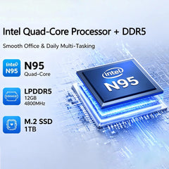 2025 New 8 Inch Oushedi Mini Laptop Intel N95 Quad Core Touch Screen Slim Portable Windows 11 Pro Notebook For Student Office