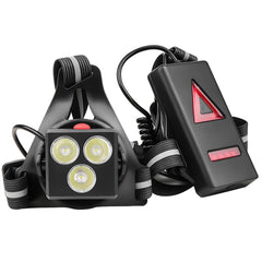LED Chest Front Multi-Lamp Red Warning USB Rechargeable Night Running Light Triangle Reflective Strap Back Light Backpack Light