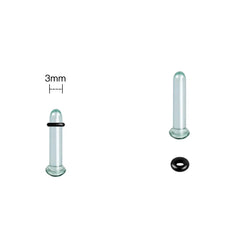 2pcs Glass Ear Gauges Stretching Kit Short Taper Expander 1.6-16mm