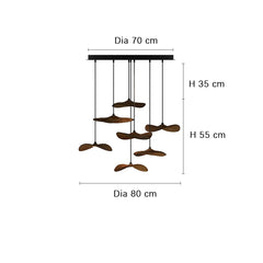 Designer Log Craft LED Ceiling Chandelier Living Room Tearoom Kitchen Table Lamps Bedroom Home Decoration Lighting Stair Lights