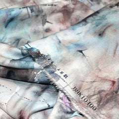 Digital Printed Rayon Fabric Summer By Meters for Women Dress Pajamas Cool Blankets Diy Sewing Soft Smooth Floral Textile Cloth