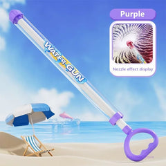 Pull-Type Water Gun, Clear Tube Squirt Shooter, Summer Water Toy for Beach, Pool, Drifting & Outdoor Party Activities