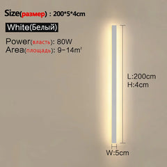 Waterproof Wall Light Outdoor Garden Wall lamps LED Lights Modern Nordic  Living Room TV Background IP65 110/220v Wall washer