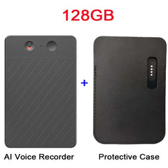 AI Voice Recorder Transcribe & Summarization with ChatGPT Audio Recorder AI Notetaking Device for Lecture Meeting Call Interview