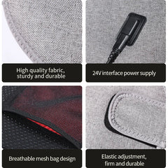 Red Light Shoulder Back Support Heated Massage Vest Winter Warmth Relieves Muscle Relaxation Relief Pain Shoulder Care