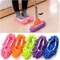 1pair Dust Cleaner Grazing Slippers House Bathroom Floor Cleaning Mop